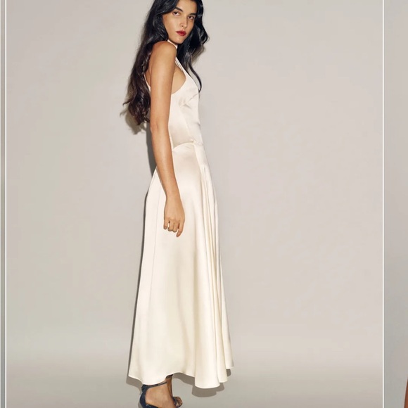 Reformation Katelyn Silk Dress Size 0 - Picture 3 of 4